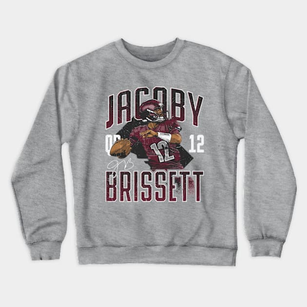 Jacoby Brissett Washington Design Crewneck Sweatshirt by danlintonpro